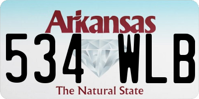 AR license plate 534WLB