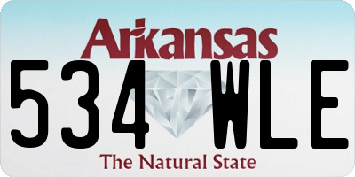 AR license plate 534WLE