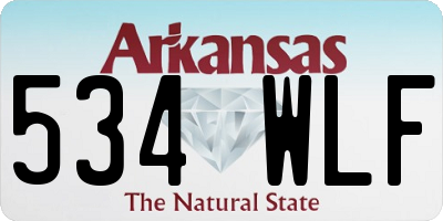 AR license plate 534WLF
