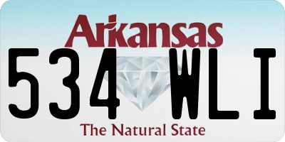 AR license plate 534WLI