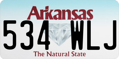 AR license plate 534WLJ