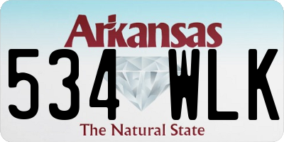 AR license plate 534WLK