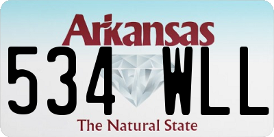 AR license plate 534WLL