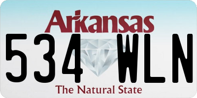 AR license plate 534WLN
