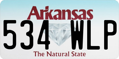 AR license plate 534WLP