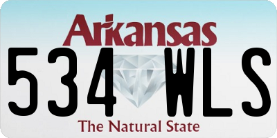 AR license plate 534WLS