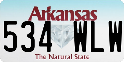 AR license plate 534WLW