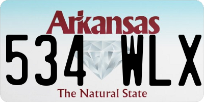 AR license plate 534WLX
