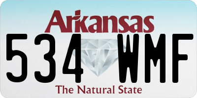 AR license plate 534WMF