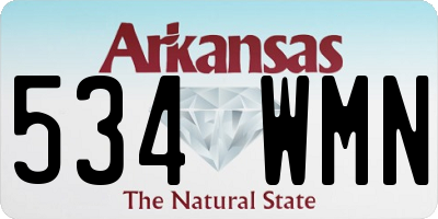 AR license plate 534WMN