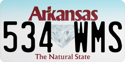 AR license plate 534WMS