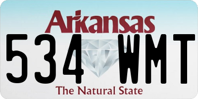 AR license plate 534WMT