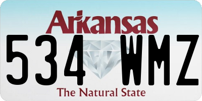 AR license plate 534WMZ