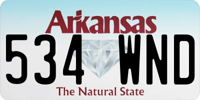 AR license plate 534WND