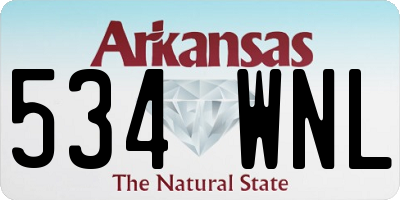 AR license plate 534WNL