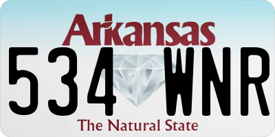 AR license plate 534WNR