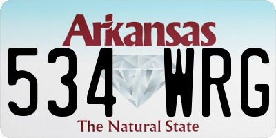 AR license plate 534WRG