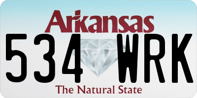 AR license plate 534WRK