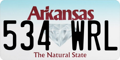 AR license plate 534WRL