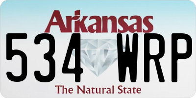 AR license plate 534WRP