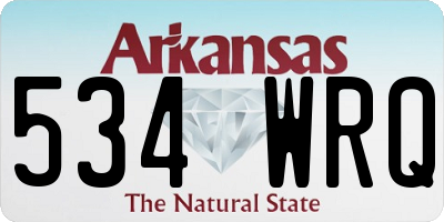 AR license plate 534WRQ