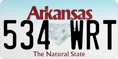 AR license plate 534WRT