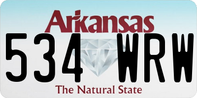 AR license plate 534WRW