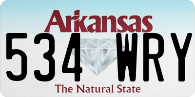 AR license plate 534WRY