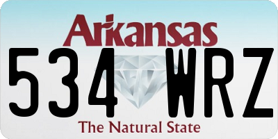 AR license plate 534WRZ