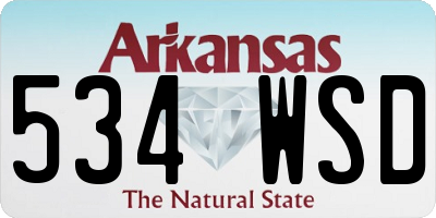 AR license plate 534WSD