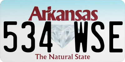AR license plate 534WSE