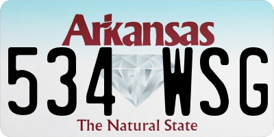 AR license plate 534WSG