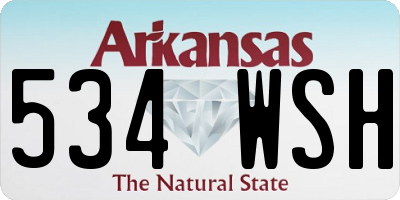 AR license plate 534WSH