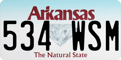 AR license plate 534WSM