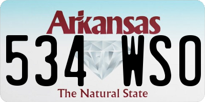 AR license plate 534WSO