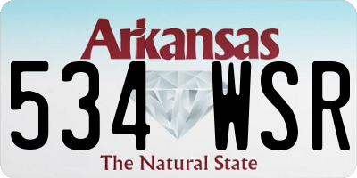 AR license plate 534WSR