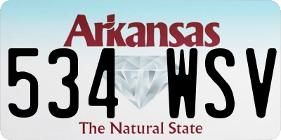 AR license plate 534WSV