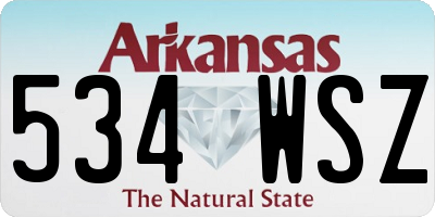 AR license plate 534WSZ