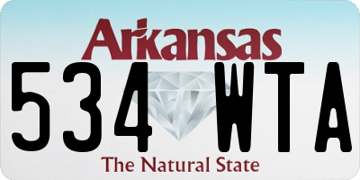 AR license plate 534WTA