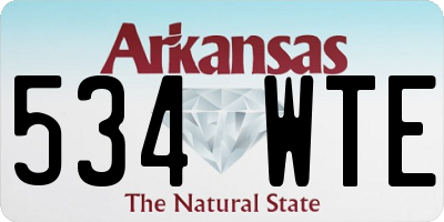 AR license plate 534WTE