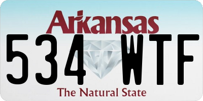 AR license plate 534WTF