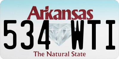 AR license plate 534WTI