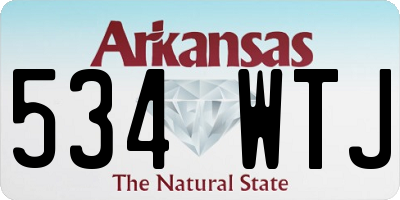 AR license plate 534WTJ