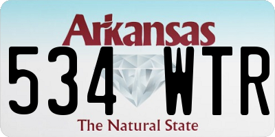 AR license plate 534WTR