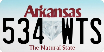 AR license plate 534WTS