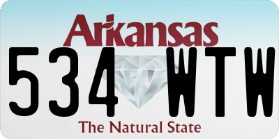 AR license plate 534WTW
