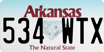 AR license plate 534WTX