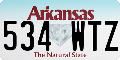 AR license plate 534WTZ
