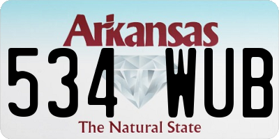 AR license plate 534WUB