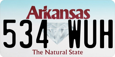 AR license plate 534WUH